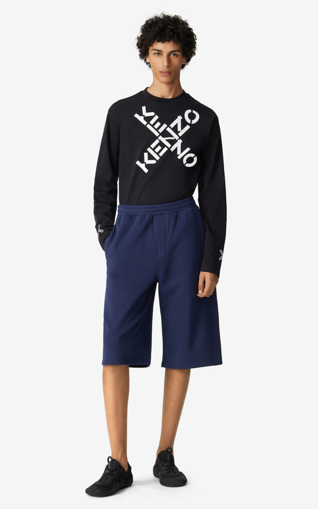 Kenzo Oversized Sport Little X Kratke Hlače Muške - Plave - Hrvatska DEUSFR931